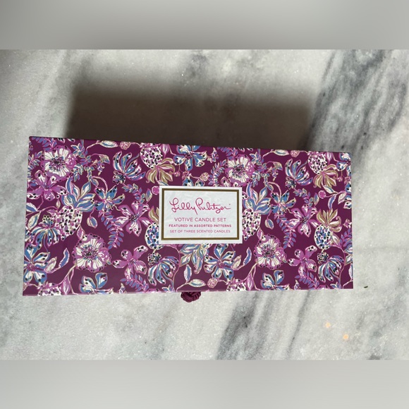 Lilly Pulitzer Votive Candle Set NEW Gift Set - Picture 3 of 3